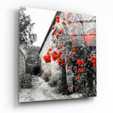 Red Roses Glass Wall Art.